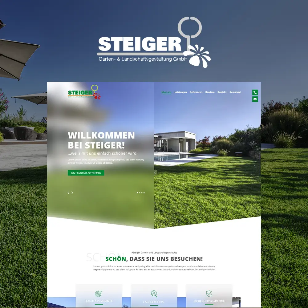 Vorschau Anzeigenbild Vogel International Komposition der Website Referenz steiger